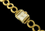 Merit vintage ladies wristwatch, gold plated