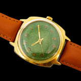 Vintage soviet watch Luch 2209 green dial 23 jewels, rare green dial