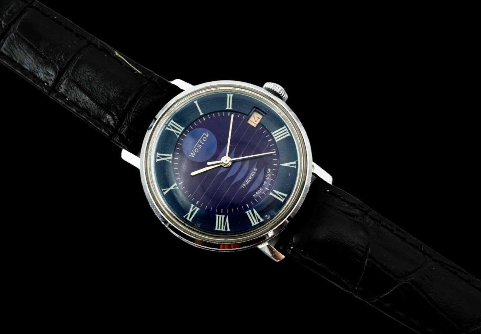 VOSTOK ビンテージ ネプチューン 青文字盤 ダークブルー 機械式腕時計 ボストーク Neptune