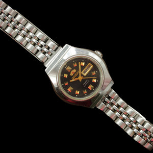 Vintage Japan womens mechanical automatic steel watch Orient