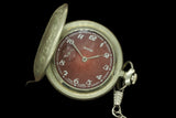 Vintage Soviet RARE MOLNIJA 3602 pocket watch Firebird, nice dial