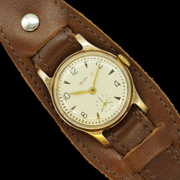 Vintage Original Pobeda ZIM Military Style (1950's Soviet mechanical watch)