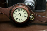 Antique WWI times New Leather STRAP (WRISTBAND) For Pocket Watch 50mm