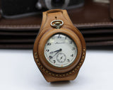 Antique WWI times New Leather STRAP (WRISTBAND) For Pocket Watch 45mm