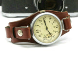 Leather STRAP Band WRISTBAND for Kirovskie watch Kirovka 1MChZ military WWII