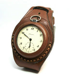 Antique WWI times New Leather STRAP (WRISTBAND) For Pocket Watch 45mm