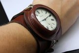 Wristband biker WW1 times NEW leather Strap BAND WRISTBAND for Pocket Watch 50mm