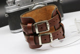 Wristband biker WW1 times NEW leather Strap BAND WRISTBAND for Pocket Watch 50mm