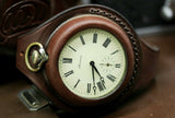 Antique WWI times New Leather STRAP (WRISTBAND) For Pocket Watch 50mm