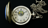 Old stock vintage mechanical pocket watch Molnija 3602 18j Kyiv Ukraine angel