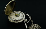 Old stock vintage mechanical pocket watch Molnija 3602 18j Kyiv Ukraine angel