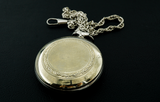 Old stock vintage mechanical pocket watch Molnija 3602 18j Kyiv Ukraine angel