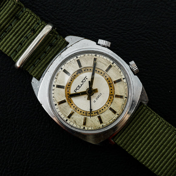 Vintage POLJOT 18 jewels soviet mechanical wristwatch