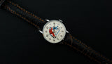 Zaria 21 jewels vintage mechanical wristwatch "skaters on the dial"