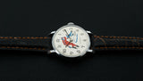 Zaria 21 jewels vintage mechanical wristwatch "skaters on the dial"