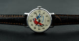 Zaria 21 jewels vintage mechanical wristwatch "skaters on the dial"