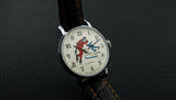 Zaria 21 jewels vintage mechanical wristwatch "skaters on the dial"