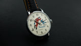 Zaria 21 jewels vintage mechanical wristwatch "skaters on the dial"