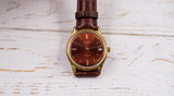 Vintage mechanical shockproof men's watch VOSTOK 2214 red dial