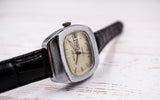 Retro mechanical wristwatch Poljot with date/day indicator big soviet watch