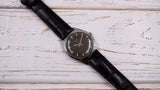 Vintage POLJOT 17 jewels soviet mechanical wristwatch, black dial