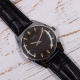 Vintage POLJOT 17 jewels soviet mechanical wristwatch, black dial