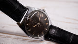 Vintage POLJOT 17 jewels soviet mechanical wristwatch, black dial