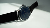 Vintage ZIM Pobeda 2602 blue dial Soviet mechanical men's casual watch