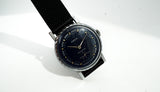 Vintage ZIM Pobeda 2602 blue dial Soviet mechanical men's casual watch