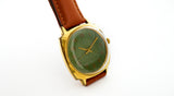 Vintage soviet watch Luch 2209 green dial 23 jewels, rare green dial