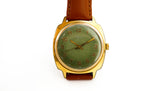 Vintage soviet watch Luch 2209 green dial 23 jewels, rare green dial