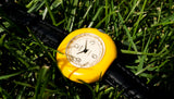 Vintage beautiful ladies mechanical watch Slava, yellow case