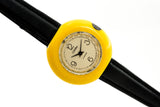 Vintage beautiful ladies mechanical watch Slava, yellow case