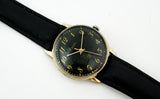 Vintage mechanical Raketa 2609.HA soviet wristwatch black dial