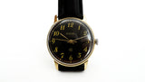 Vintage mechanical Raketa 2609.HA soviet wristwatch black dial