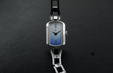 Vintage Soviet womens mechanical watch Luch blue dial