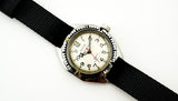 Soviet military watch Vostok Amphibian diver wristwatch 2409A white dial