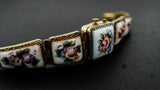 Chaika 1601.A Soviet vintage ladies wristwatch Enamel bracelet