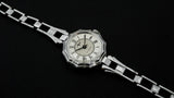 Luch vintage Soviet womens mechanical wristwatch, polygon case