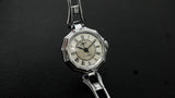 Luch vintage Soviet womens mechanical wristwatch, polygon case