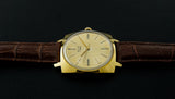 Vintage mechanical wristwatch Poljot gold dial shock-resist