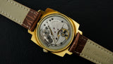 Vintage mechanical wristwatch Poljot gold dial shock-resist