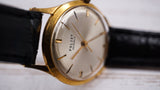 Vintage soviet watch mechanical wristwatch Poljot cal.2209 gold plate case