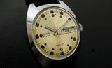 Vintage automatic mechanical watch Slava 27J date/day indicator