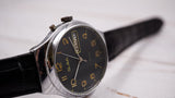 Vintage Soviet dress watch SLAVA 26 jewels day/date indicator black dial