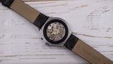 Vintage Soviet dress watch SLAVA 26 jewels day/date indicator black dial