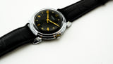 Vintage Rodina 1MCHZ Soviet automatic mechanical watch 22 jewels, black dial