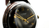 Vintage Rodina 1MCHZ Soviet automatic mechanical watch 22 jewels, black dial