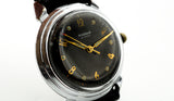 Vintage Rodina 1MCHZ Soviet automatic mechanical watch 22 jewels, black dial