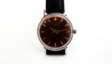 Vintage Soviet Dress Watch Luch 2209 USSR Unisex pomegranate dial